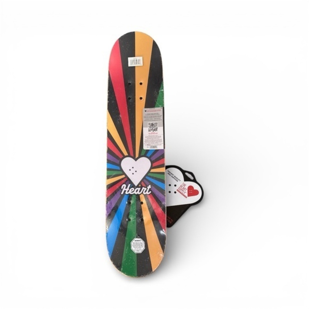 The Heart Supply Colorful Heart Skateboard Deck NWT Skater Hearts Rainbow Gift